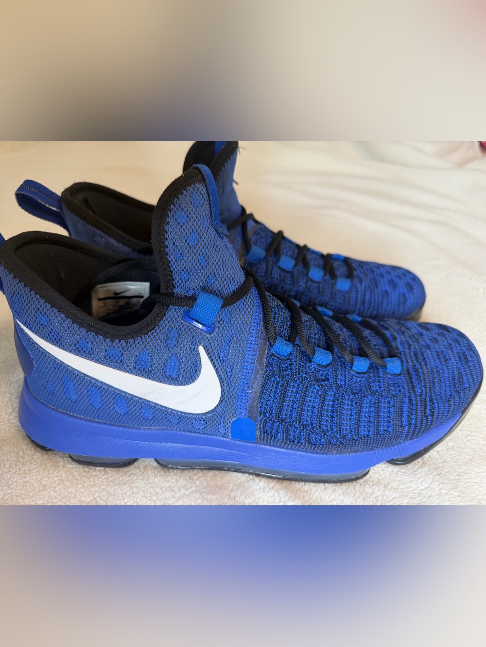 Nike KD 9 Blue Black White Basketball Shoes Men’s Size 12